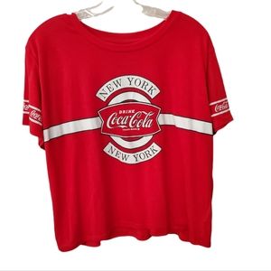 Coca-Cola New York Crop Plus Top 3X Y2K